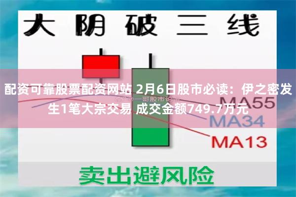 配资可靠股票配资网站 2月6日股市必读：伊之密发生1笔大宗交易 成交金额749.